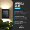 Arandela Solar Slim 2 Focos com Sensor Ponente 15 Arandela Solar Slim 2 Focos com Sensor Ponente SOLAR2F 03