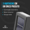 Arandela Solar Slim 2 Focos com Sensor Ponente 17 Arandela Solar Slim 2 Focos com Sensor Ponente SOLAR2F 05