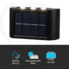 Arandela Solar Slim 2 Focos com Sensor Ponente SOLAR2F 02