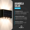 Arandela Solar Slim 2 Focos com Sensor Ponente SOLAR2F 03