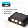 Arandela Solar Slim 2 Focos com Sensor Ponente SOLAR2F 08