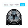 Ponente Mini 25cm Preto 006