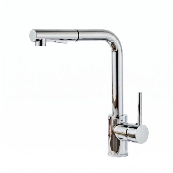Torneira Gourmet Monocomando 47cm Flexível com Ducha Spray YS-C2 Inox Escovado 1 YS C2 1 1