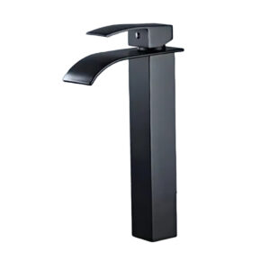 Torneira Cascata Monocomando Banheiro Bica Alta 29cm YS-KP1 Preto Fosco
