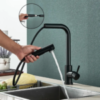 Torneira Gourmet Monocomando 47cm Flexível com Ducha Spray YS-C2 Preto Fosco 5 ys c2 2 2 150x150