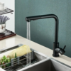 Torneira Gourmet Monocomando 47cm Flexível com Ducha Spray YS-C2 Preto Fosco 15 ys c2 2 3 300x300