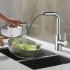 Torneira Gourmet Monocomando 47cm Flexível com Ducha Spray YS-C2 Dourado Gold 13 ys c2 3 2 1024x1024