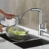 Torneira Gourmet Monocomando 47cm Flexível com Ducha Spray YS-C2 Dourado Gold 19 ys c2 3 2 768x768