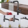 Torneira Gourmet Monocomando com Filtro Embutido 3 Modos YS-C9 Preto Fosco 4 ys c9 2 2 1024x1024