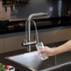 Torneira Gourmet Monocomando com Filtro e Ducha Extensível 360 YS-J9 Inox Escovado 18 ys j9 1 3 768x767