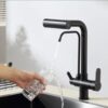 Torneira Gourmet Monocomando com Filtro e Ducha Extensível 360 YS-J9 Preto Fosco 5 ys j9 2 2 300x300