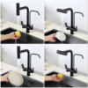 Torneira Gourmet Monocomando com Filtro e Ducha Extensível 360 YS-J9 Preto Fosco 20 ys j9 2 3