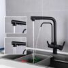 Torneira Gourmet com Filtro 3 em 1 Extensível YS-J9A Preto Fosco 23 ys j9a 2 3 1024x1024