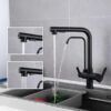 Torneira Gourmet com Filtro 3 em 1 Extensível YS-J9A Preto Fosco 27 ys j9a 2 3 600x600
