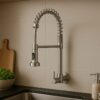 Torneira Gourmet Monocomando Flexível Silicone com Ducha YS-K6 Dourado Gold 9 ys k6 3 1 768x768