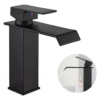 Torneira Cascata Monocomando Banheiro Luxo YS-KP0A Preto Fosco 13 ys kp0a 2 2 1024x1024