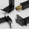 Torneira Cascata Monocomando Banheiro Luxo YS-KP0A Preto Fosco 28 ys kp0a 2 3 768x768