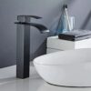 Torneira Cascata Monocomando Banheiro Bica Alta 29cm YS-KP1 Preto Fosco 3 ys kp1 2 1
