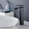 Torneira Cascata Monocomando Banheiro Bica Alta 29cm YS-KP1 Preto Fosco 5 ys kp1 2 2 1024x1024