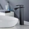 Torneira Cascata Monocomando Banheiro Bica Alta 29cm YS-KP1 Preto Fosco 7 ys kp1 2 2 300x300